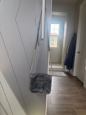 Black Studded Crossbody Bag